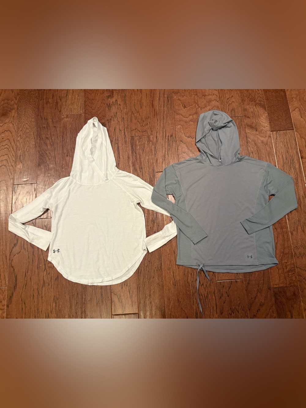 Lot of 2 Under Armour Long Sleeve Tshirt Hoodie Lot Size XS